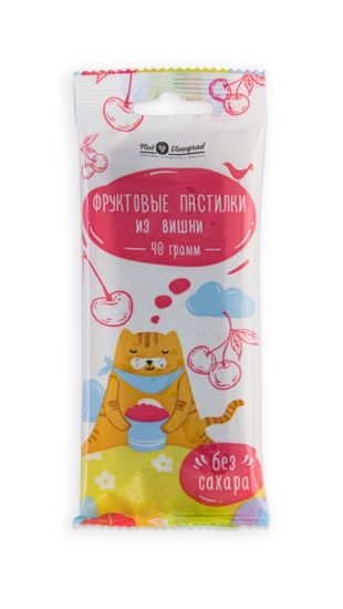Пастилки "Котики" Вишневые, 40г