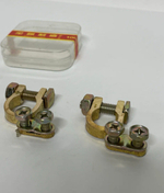 Клеммы АКБ из латуни и болтовым соединением провода, усиленные, Куппер (2 шт. / в комплекте)