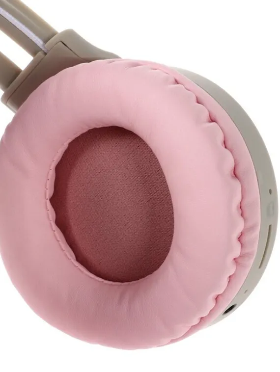 Наушники Hoco W27, беспроводные, накладные, микрофон, BT 5.0, 300 мАч, подсветка, серые