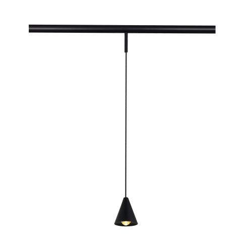 ST689.436.05 Магнитный трековый светильник Черный LED 1*5W 3000K Lm Ra&gt;90 40° IP20 D80xH98 24V SUPER5