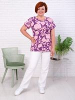 Пион - футболка лиловый Iv-capriz (Акция)