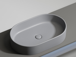 Умывальник чаша накладная овальная (цвет Антрацит Матовый) Element 608x385x122мм