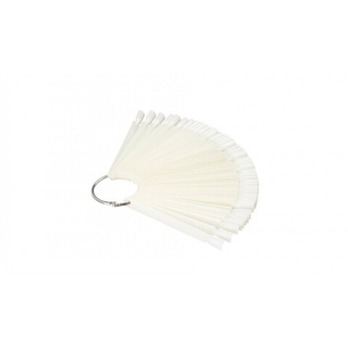 Палитра Веер для лаков на металлическом кольце форма Квадрат цвет Натуральный, 50шт