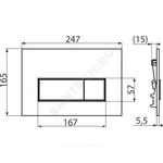 Кнопка для инсталляции хром глянцевая Alca Plast M571