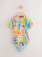 Купальник раздельный для девочки Next AB7-038, Голубой, Зеленый