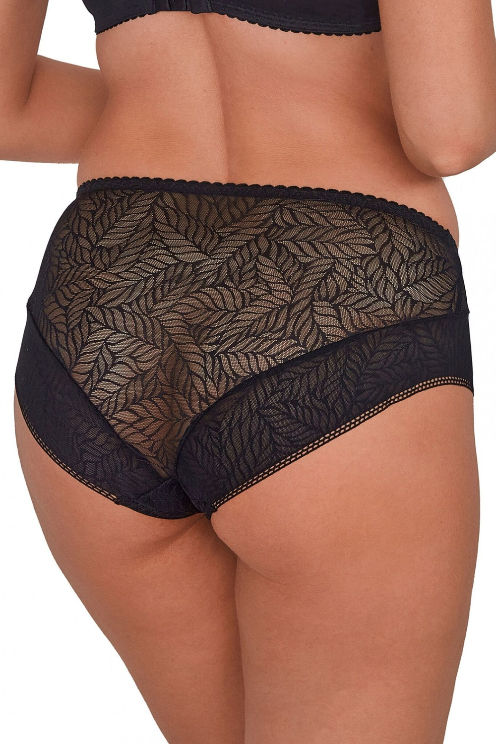 Трусики-слипы со средней линией талии Sandy (Размер: 4X) (Цвет: черный)