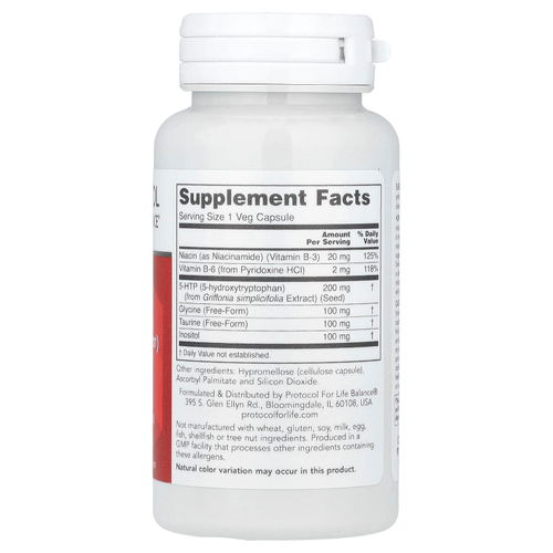 Protocol for Life Balance, 5-HTP, 60 растительных капсул
