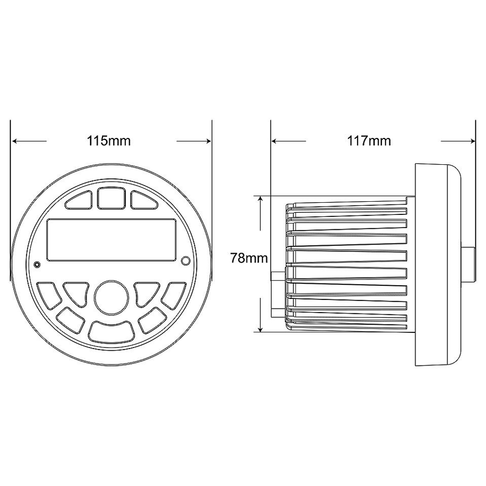 Цифровая мультимедийная морская магнитола МОРЕМАН XFa-НЕ820 (10269036)