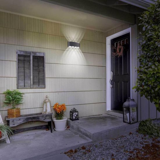 358461 STREET NT20 376 темно-серый  Ландшафтный настенный светильник IP54 LED 4000K 8W 85-265V CALLE