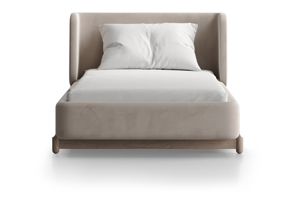 Кровать Basic спальное место 90*200 см (бежевый, антивандальная)