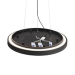 7756 (7758)/L SN 539 Подвесное крепление для светильника QUASAR LED металл/черный 1,5м QUASAR