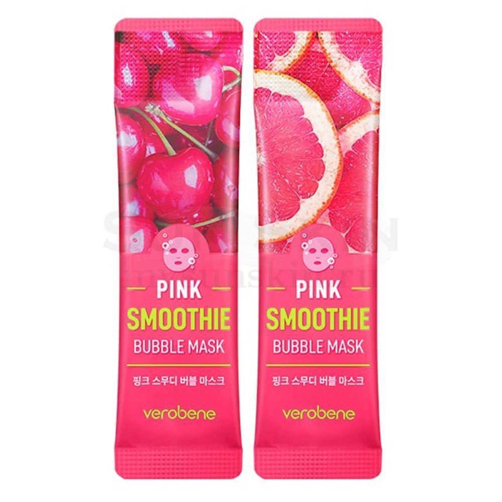 Verobene Pink Smoothie Bubble Mask кислородная маска смузи с розовыми фруктами