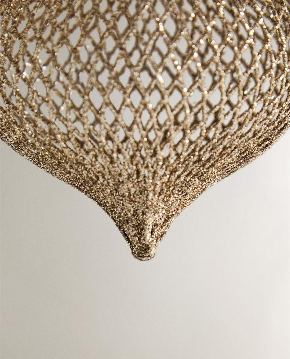 ZARA HOME СЕТЧАТЫЙ ЕЛОЧНЫЙ ШАР, СЕРЕБРЯНЫЙ