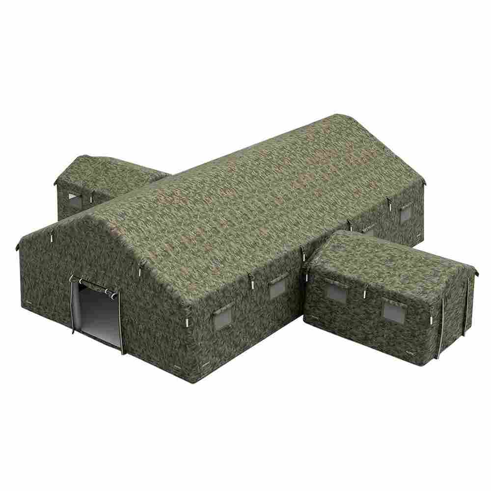 Модуль пневмокаркасный военный «База-невидимка» 12×12×3,5 м из ПВХ, командный пункт