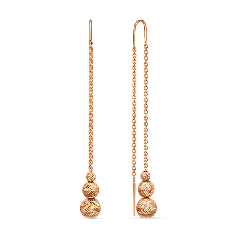 Серьги из золота 585 пробы
