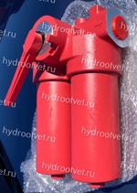 WKFLNDBN/HC250DDF10C1.X - Линейный фильтр гидравлический сдвоенный модели FLND тонкость фильтрации 10 мкм, типоразмер 250, вид присоединения: резьба G11/2, материал корпуса - алюминий, рабочее давление до 25 бар, электрический индикатор загрязнения