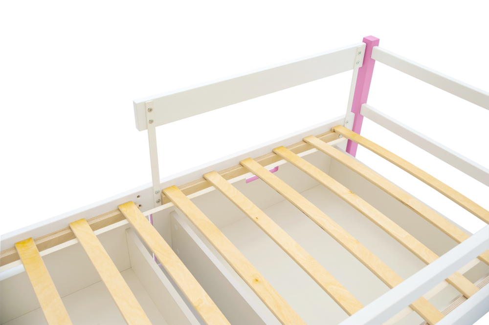 Детская кровать тахта Бельмарко Svogen лаванда-белый лисята