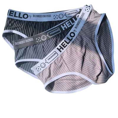 Набор из 3 мужских трусов-брифов в полоску (Размер: M) (Цвет: разноцветный)