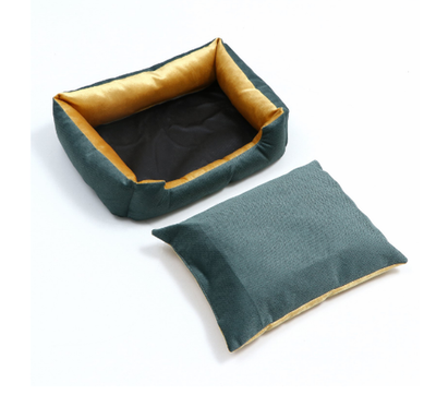 Лежанка-диван с двусторонней подушкой, 45 х 35 х 11 см, микс цветов