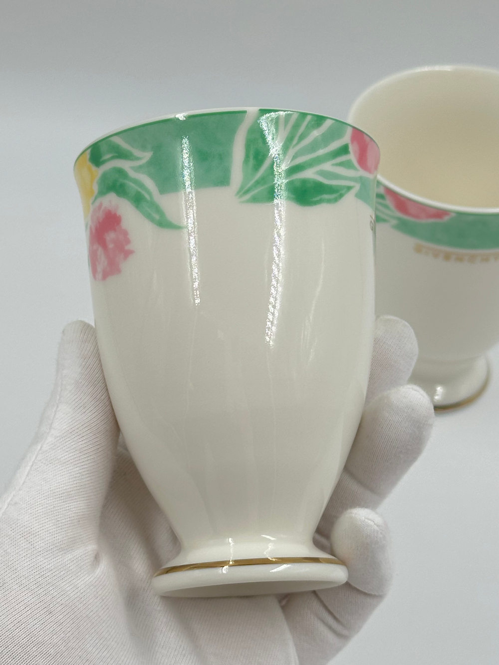 Стакан с зелёной каймой Givenchy by Yamaka