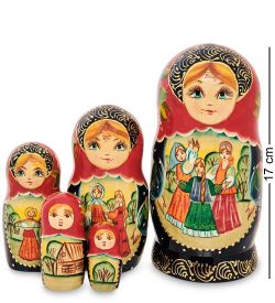Народные промыслы МР-25/ 17 Матрешка 5м «Три девицы»