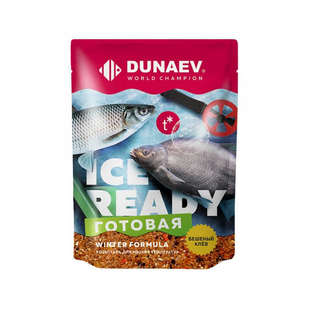 Прикормка &quot;DUNAEV iCE-READY&quot; 0.5кг Универсальная Черная