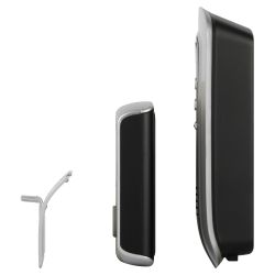 Звонок дверной ЭРА C108 беспроводной серебристо-чёрный 6 мелодий | Электрозвонки беспроводные