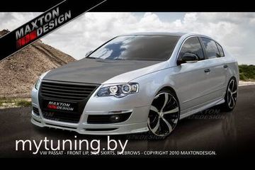 Накладка переднего бампера REVOLT для VW Passat B6