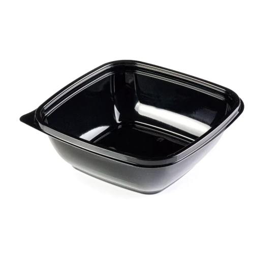 Контейнер ЮПК-1616 500мл. 160*160*45мм. (Юпласт) чёрный 450шт/кор РЕТ, кондитерка, салаты