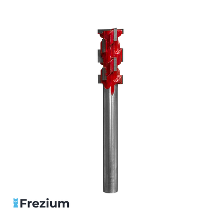 Прямая фреза "кукуруза" по дереву (20x12x42,5x131)