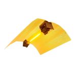 Светильник с отражателем для двухцокольных ламп ДНаТ DOUBLE PRO REFLECTOR, вид сбоку, с лампой