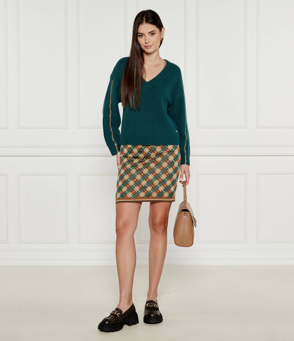 Хлопковый свитер Marc Cain - темно-зеленый (XC 41.32 M58)