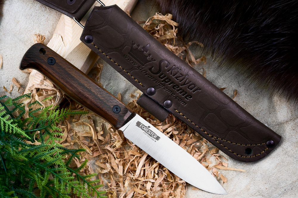 🏆Туристический нож Forester AUS-10Co (Cryo) Орех