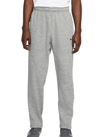 Теннисные брюки Nike Therma-FIT Open Hem Fitness - dark grey heather/particle grey/black