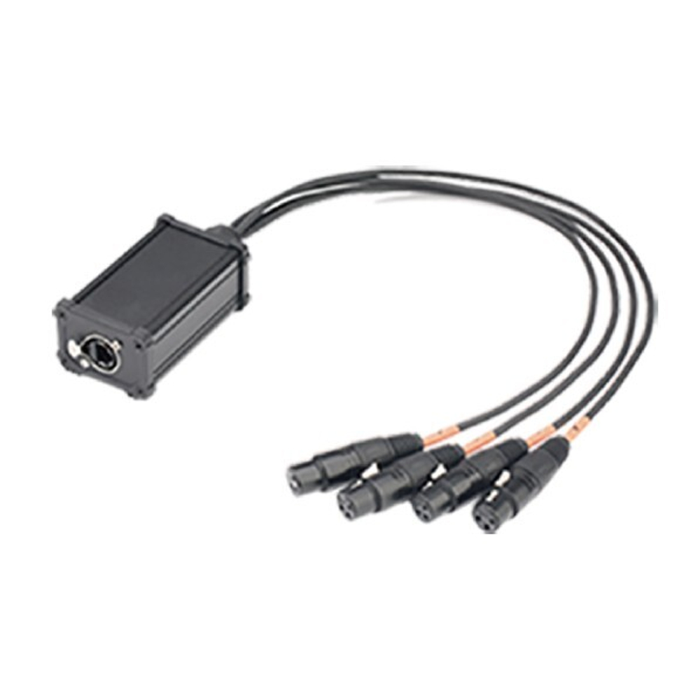 DMX кабель переходник, 4хXLR(3p)female - RJ-45, Soundking