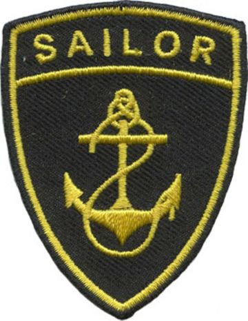 Нашивка Моряк (желтая)