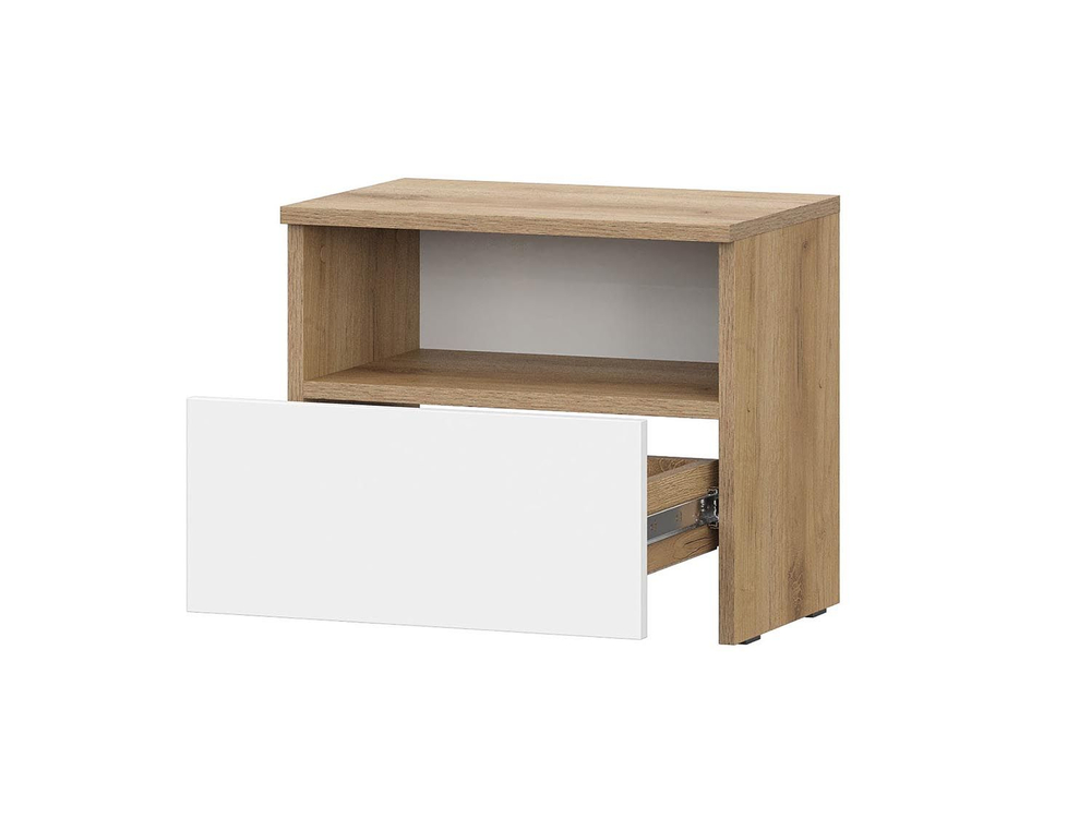 Некст 1 тумба прикроватная / Дуб золотой/Белый