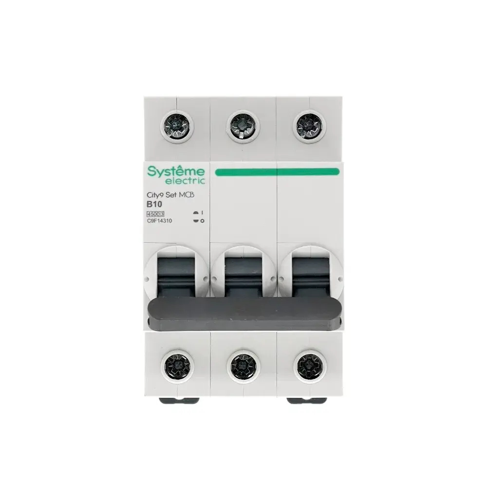 City9 Set Автоматический выключатель (АВ) B 10А 3P 4.5kA 400В