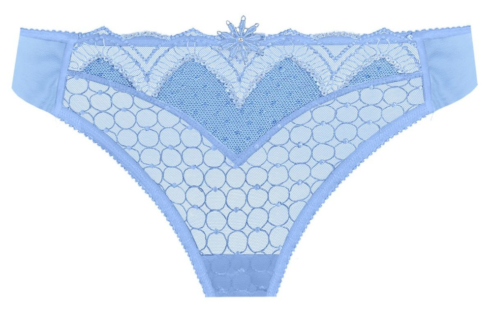 Трусы-стринги Valeria с вышивкой (Размер: 42) (Цвет: молочный)