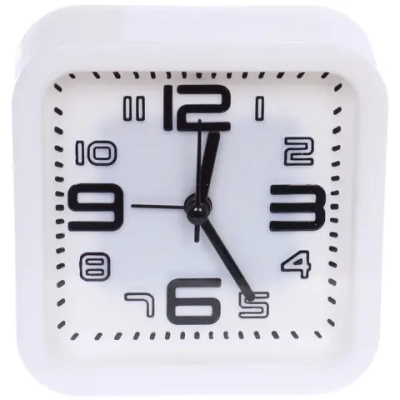 Будильник «Брук» 10*10*4,3см, микс цветов