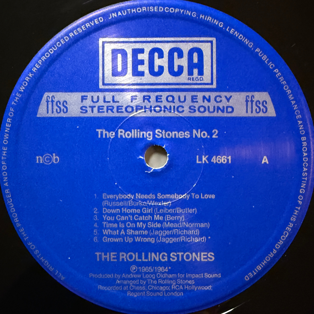 The Rolling Stones ‎– No. 2 (Скандинавия 1981г.) Т