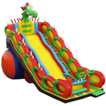 Батут-горка "Дракон 2", 15*7*9 м