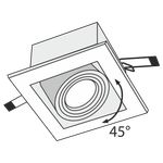 Встраиваемый светильник Technical DL008-2-01-S