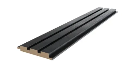 Реечная стеновая панель МДФ, Лофт Черный, 2800*116*16