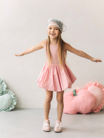 Платье-баллон, Пудровый