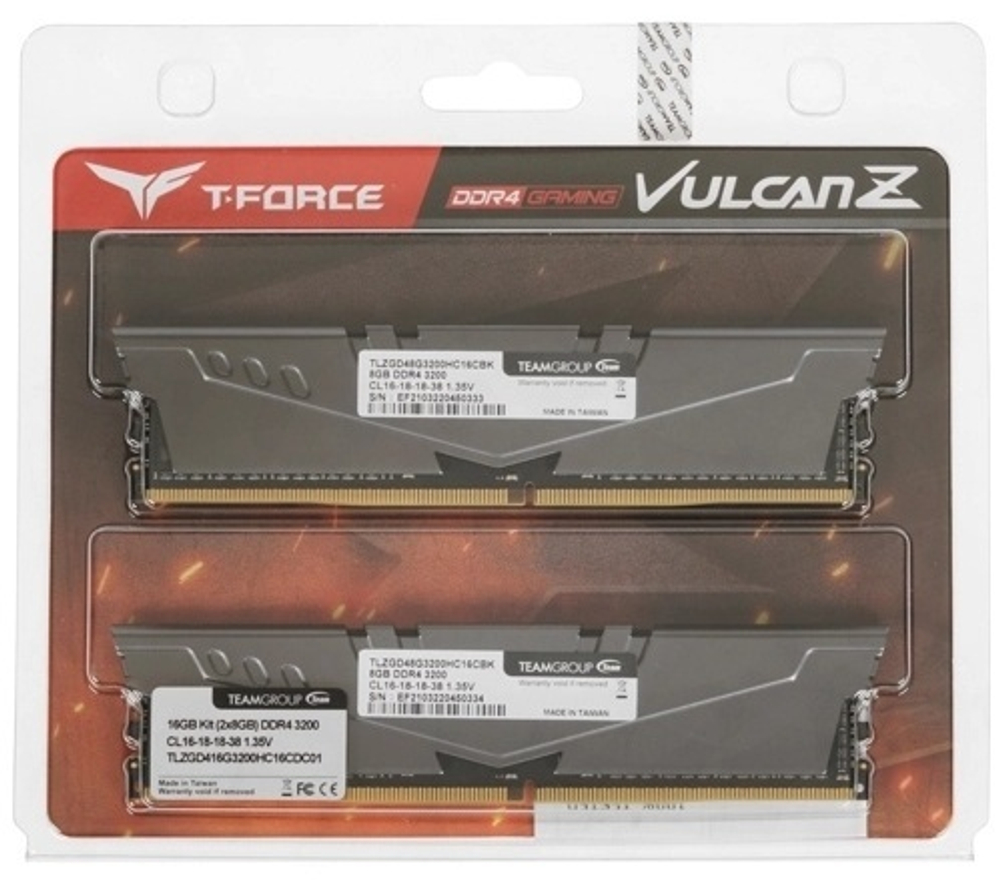 Оперативная память Team Group T-Force Vulkan Z TLZGD416G3200HC16CDC01 16 Гб