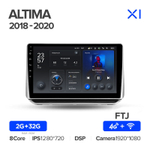 Teyes X1 9" для Nissan Altima L34 2018-2020