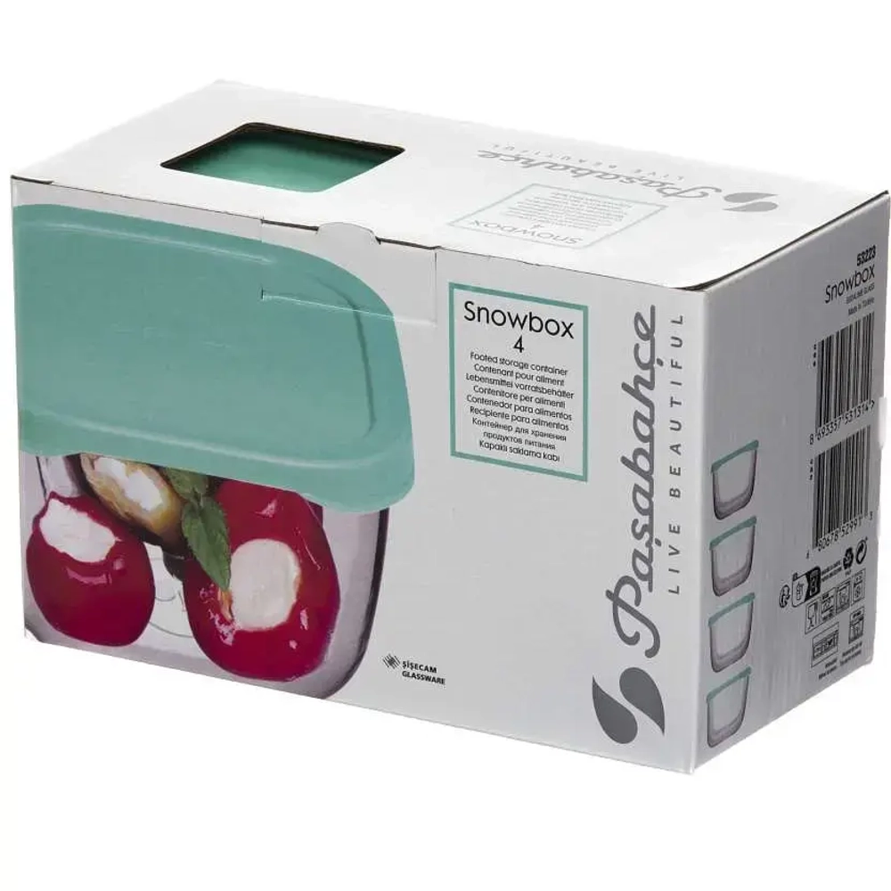 Набор стеклянных контейнеров 4шт 275мл «SNOW BOX» 53223GR