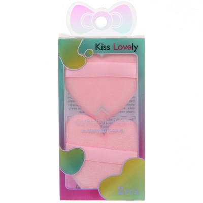 Пуховки для макияжа 2шт «FRIDA», цвет розовый, 11,5*5см