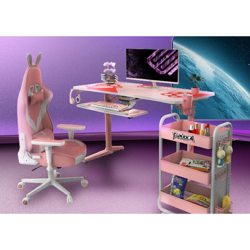 Стол для компьютера (для геймеров) EUREKA GIP 47, Pink (ZX-GIP-P47PK)
